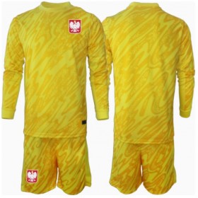 Polen Torwart Heimtrikot EM 2024 Langarm (+ kurze hosen)